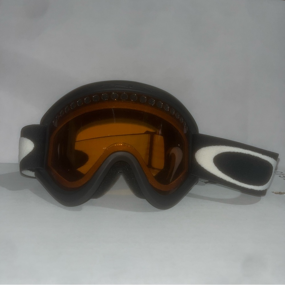 Oakley Black and Orange Ski Goggles